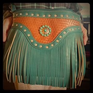 Beautiful over the shoulder purse.